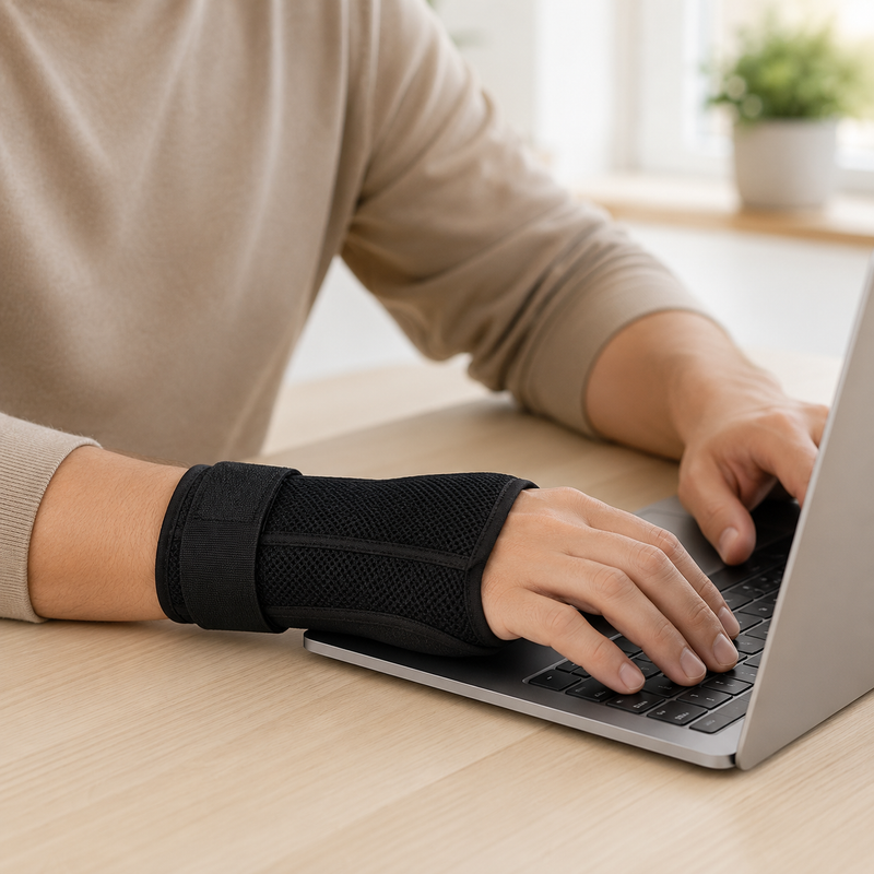 Wrist Brace, Copper-Infused – Mouldable Support Bar