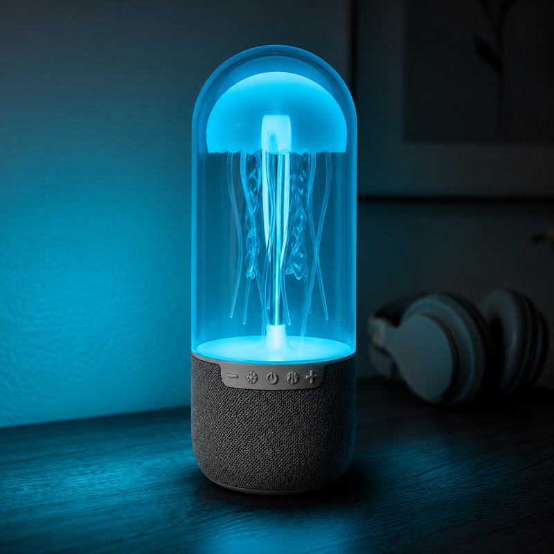 Jellyfish Lamp – A Glass-Topped Mood Lamp On A Bluetooth Speaker