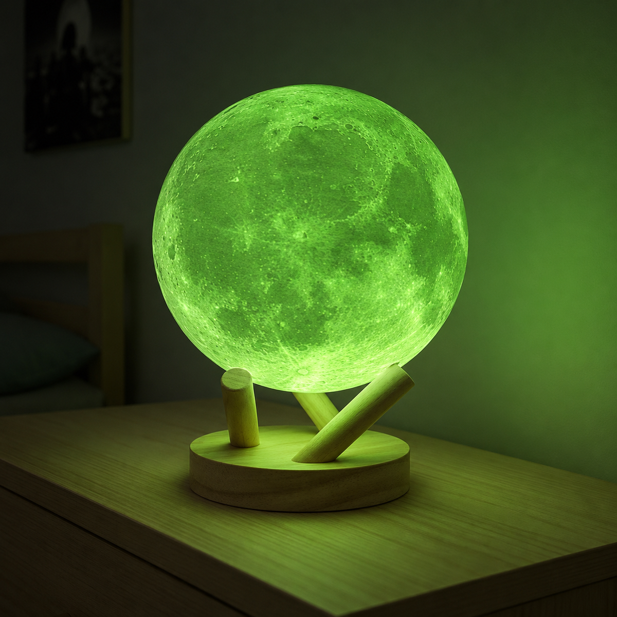 Moon Lamp Night Light – Touch Ring And 16-Colour Remote