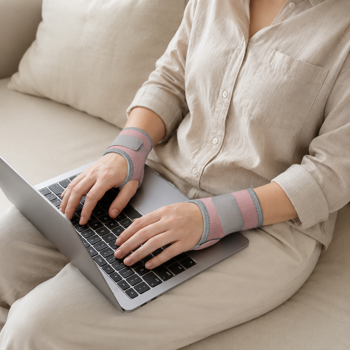 Wrist Brace 2-Pack – Copper-Infused Thumb-Loop Wrap
