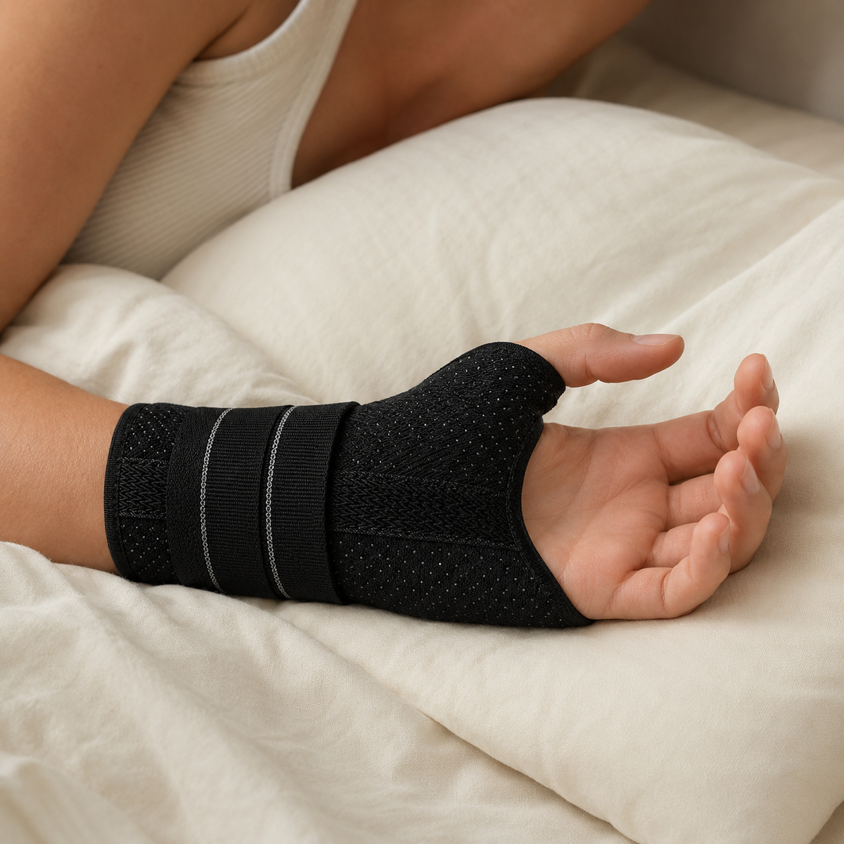 Wrist Brace with Three Aluminium Stays – Two Bend to Fit