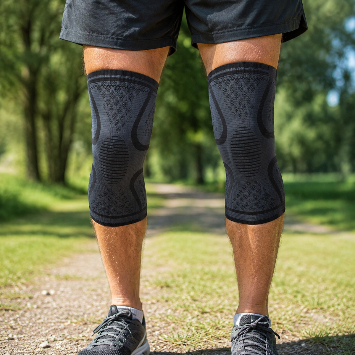Everyday Durable Knee Compression Sleeve – 2-Pack Support Sleeves