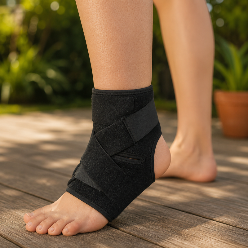 Ankle Brace Wrap with Open Heel – Neoprene Compression