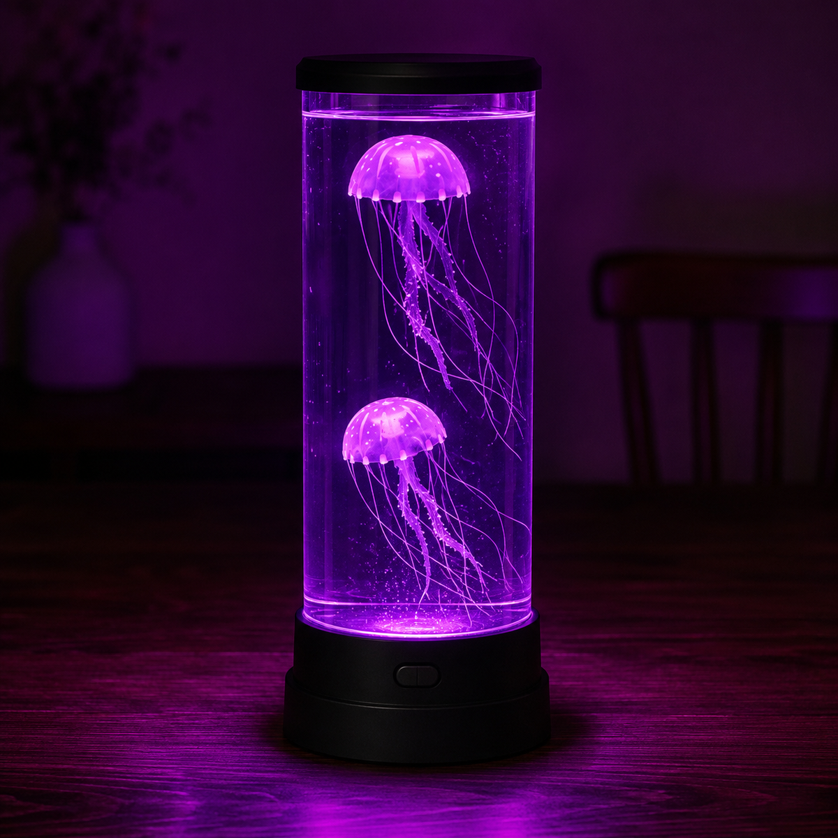 Jellyfish Lamp – A Large Round Tank With 18 Colour Effects And A Remote