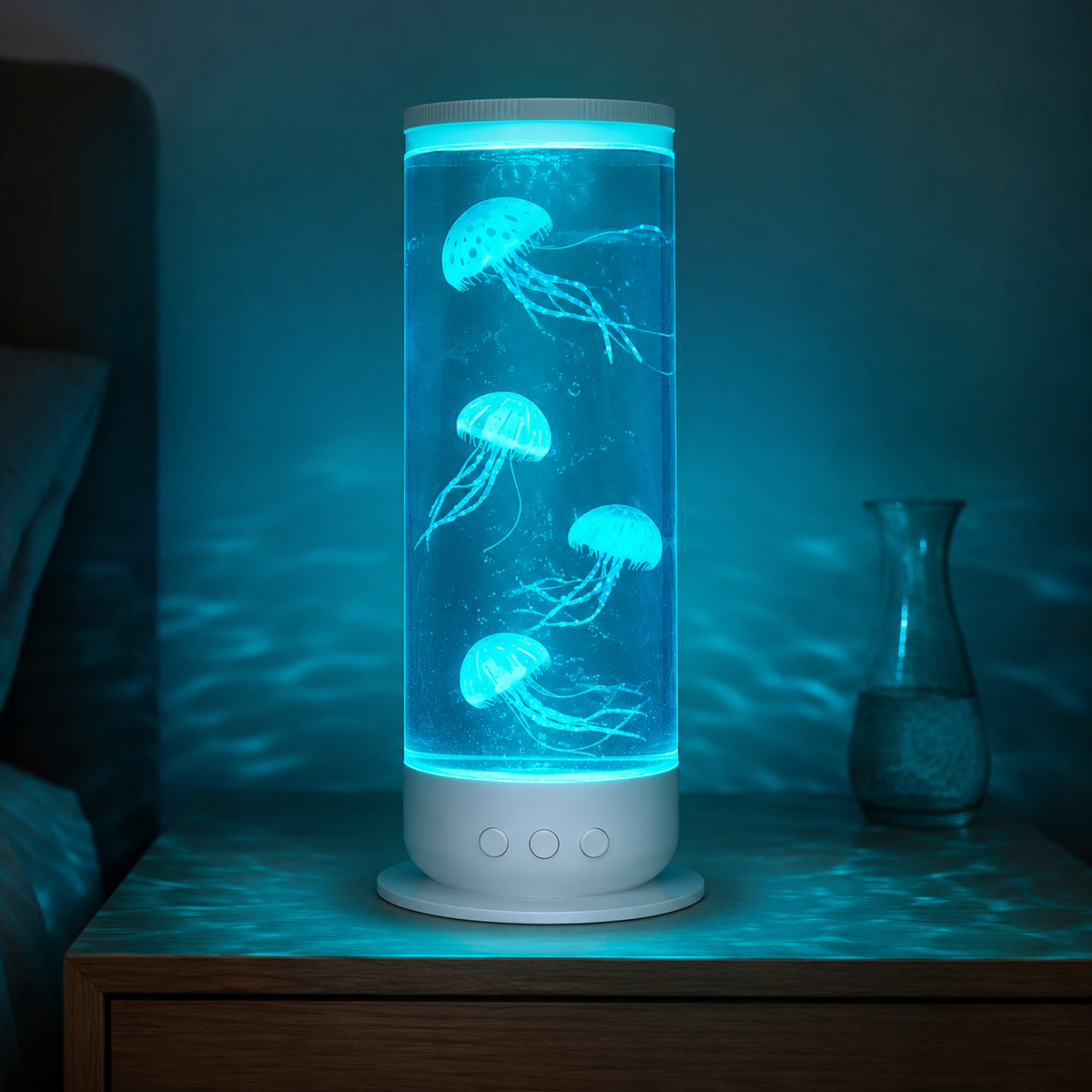 Jellyfish Lamp – A 2.5 Litre Tank With Four Jellyfish And A Brushless Pump