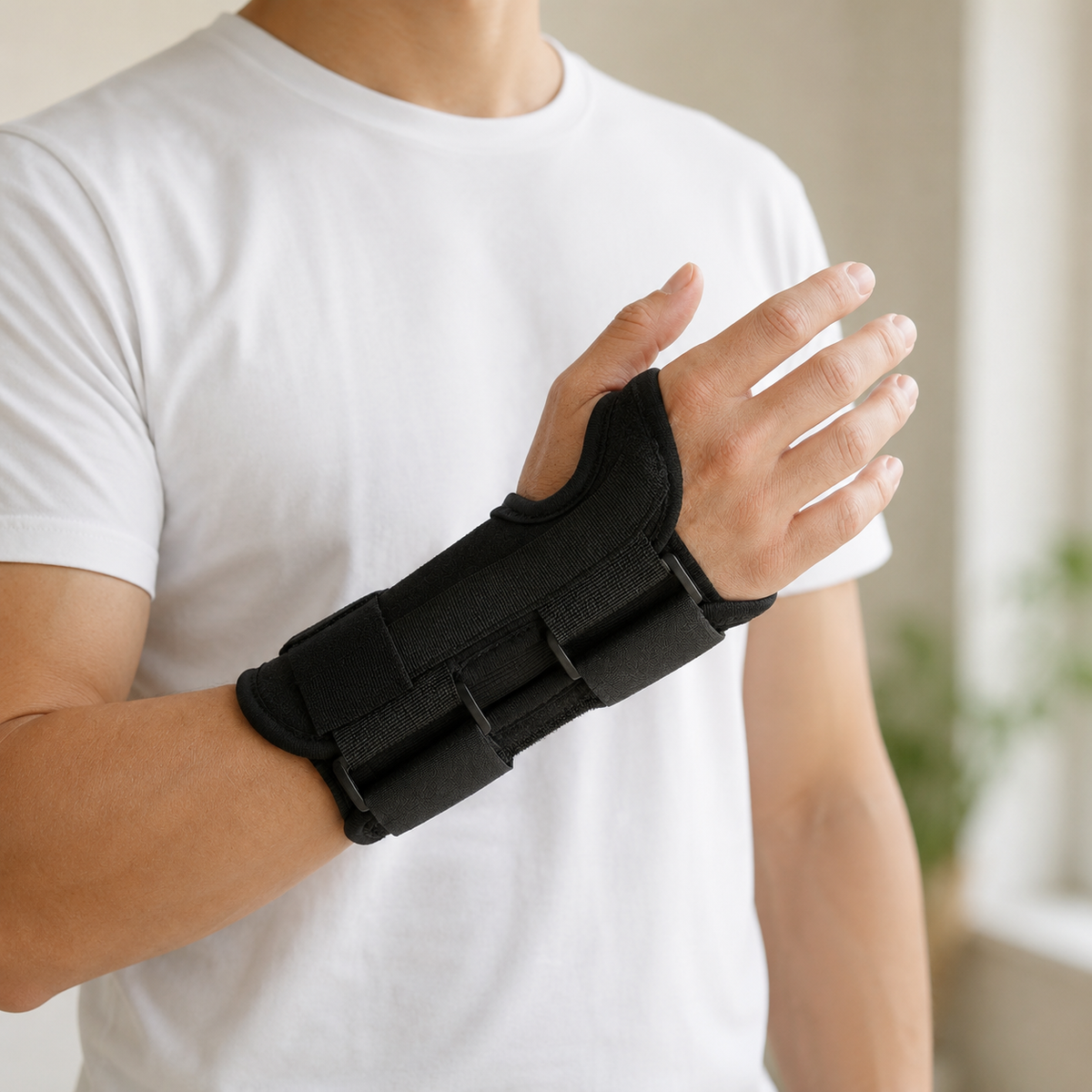Wrist Brace with a Removable Metal Splint – Left or Right