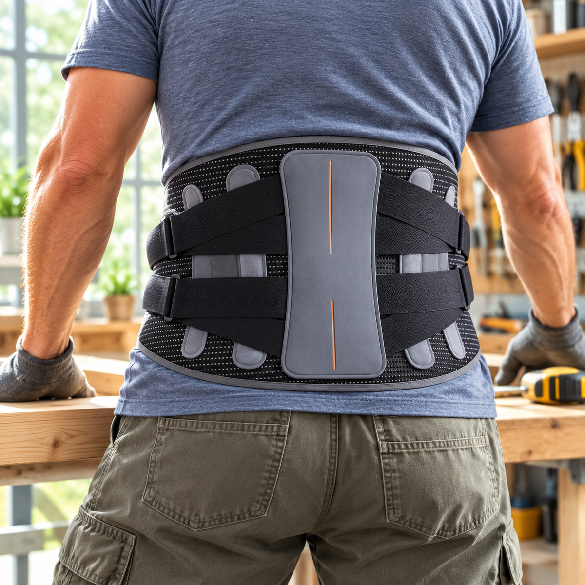 Customisable Splint Lumbar Support Belt – Reversible Back Brace